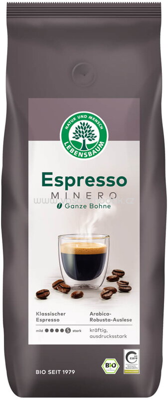 Lebensbaum Kaffee Espresso Minero, ganze Bohnen, 1kg Lebensbaum Kaffee Espresso Minero, ganze Bohnen, 1kg