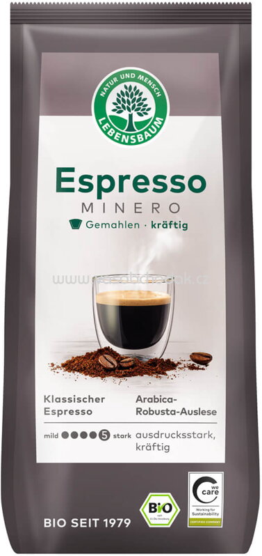 Lebensbaum Kaffee Espresso Minero, gemahlen, 250g