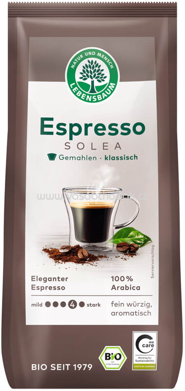Lebensbaum Espresso Solea, gemahlen, 250g Lebensbaum Espresso Solea, gemahlen, 250g