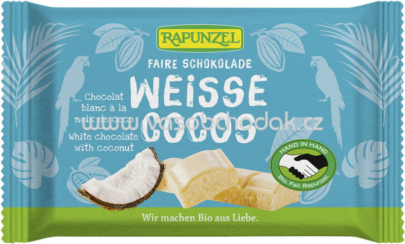 Rapunzel Weisse Schokolade Cocos, 100g