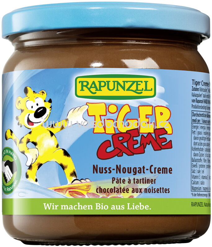 Rapunzel Tiger Creme, Nuss-Nougat-Creme, 400g Rapunzel Tiger Creme, Nuss-Nougat-Creme, 400g