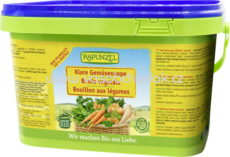 Rapunzel Klare Suppe, mit Bio-Hefe, 4 kg