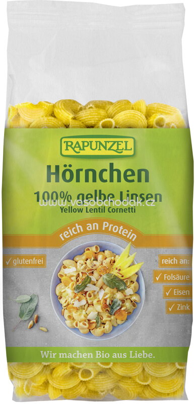 Rapunzel Gelbe Linsen Hörnchen, 300g Rapunzel Gelbe Linsen Hörnchen, 300g