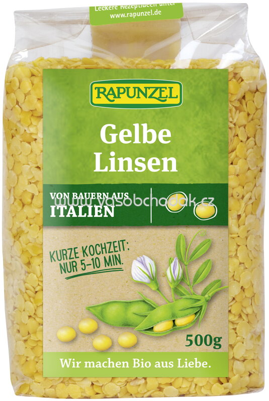 Rapunzel Linsen gelb, 500g Rapunzel Linsen gelb, 500g