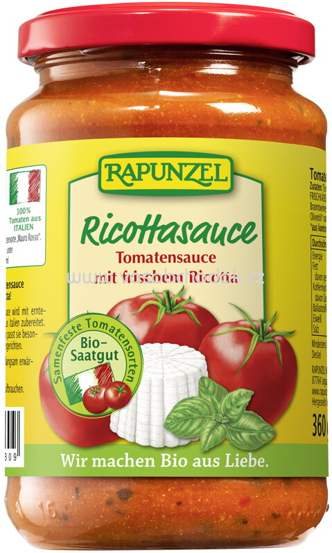Rapunzel Tomatensauce Ricotta, 345 ml Rapunzel Tomatensauce Ricotta, 345 ml