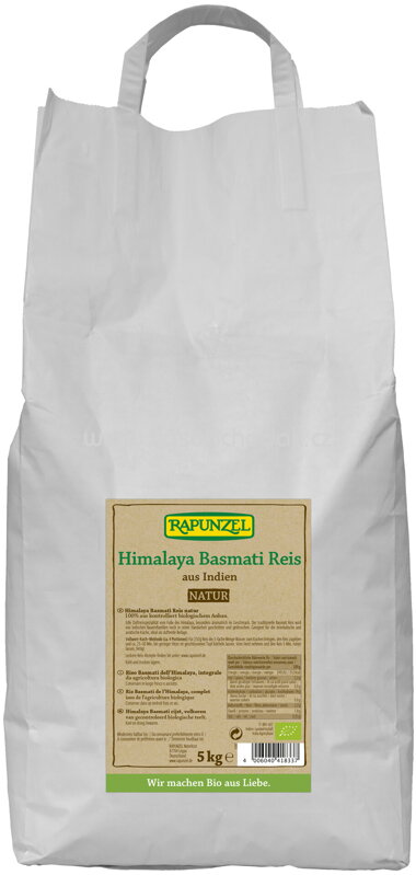 Rapunzel Himalaya Basmati Reis natur - Vollkorn, 5 kg Rapunzel Himalaya Basmati Reis natur - Vollkorn, 5 kg