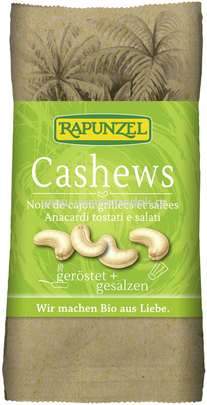 Rapunzel Cashewkerne geröstet, gesalzen, 50g Rapunzel Cashewkerne geröstet, gesalzen, 50g
