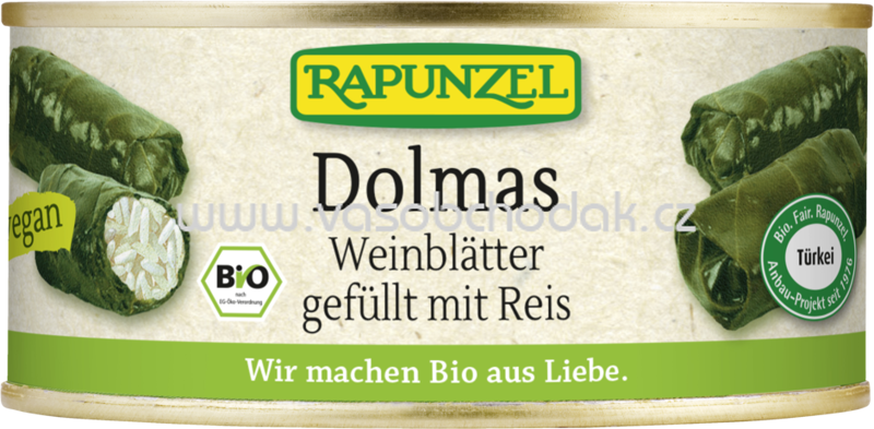 Rapunzel Dolmas Weinblätter gefüllt mit Reis, 280g