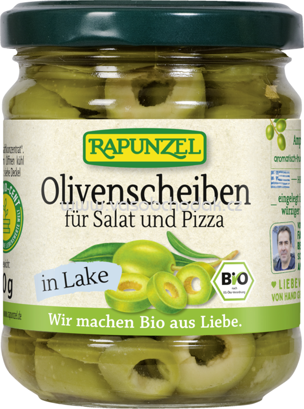 Rapunzel Olivenscheiben für Salat und Pizza, 190g