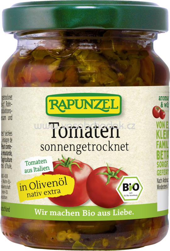 Rapunzel Tomaten getrocknet in Olivenöl, aromatisch-würzig, 120g