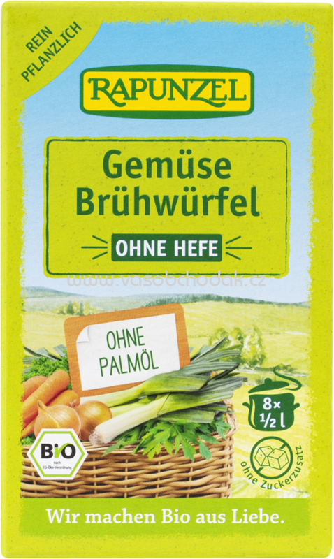 Rapunzel Gemüse-Brühwürfel, ohne Hefe, 80g
