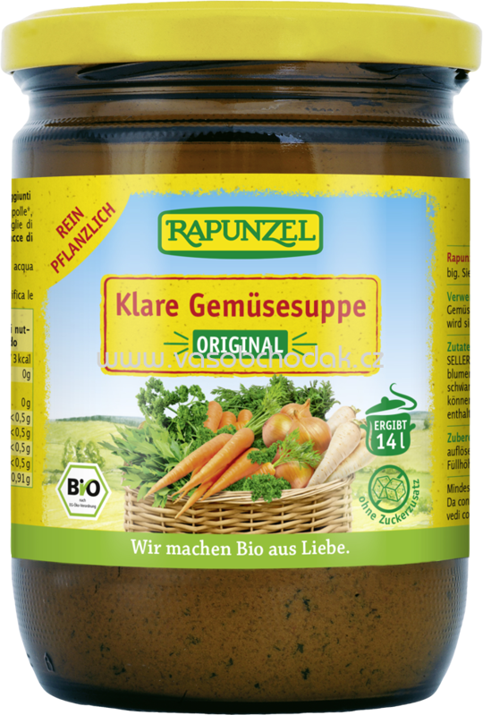 Rapunzel Klare Gemüsesuppe, mit Bio-Hefe, 250g