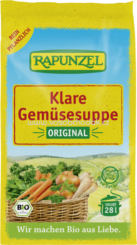 Rapunzel Klare Gemüsesuppe, mit Bio-Hefe, 500g
