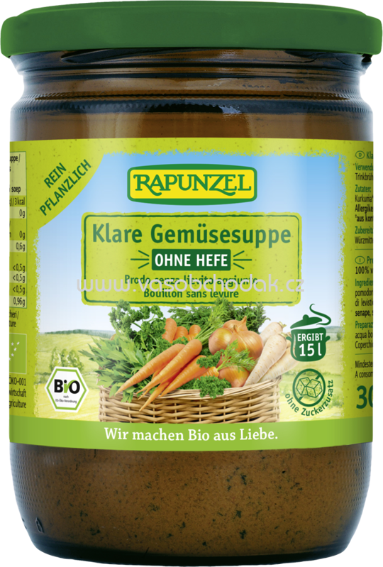 Rapunzel Klare Gemüsesuppe, ohne Hefe, 300g