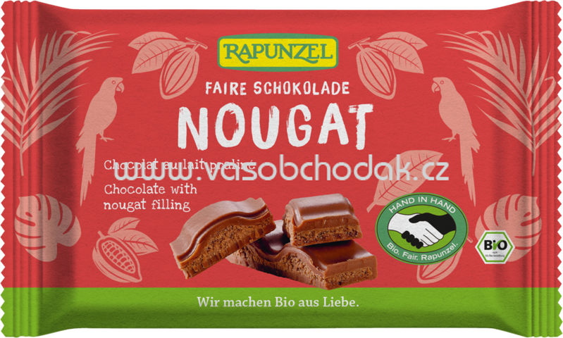 Rapunzel Nougat Schokolade, 100g