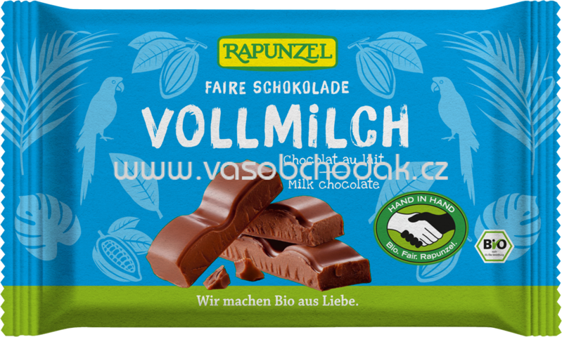 Rapunzel Vollmilch Schokolade, 100g