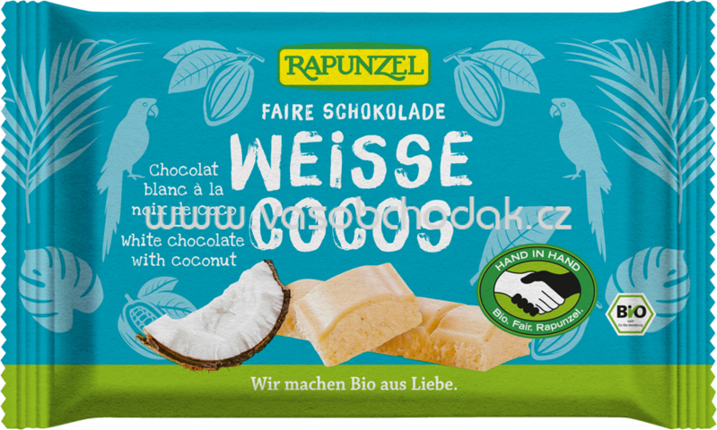 Rapunzel Weisse Schokolade Cocos, 100g