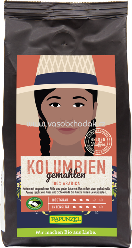 Rapunzel Heldenkaffee Kolumbien, gemahlen, 250g