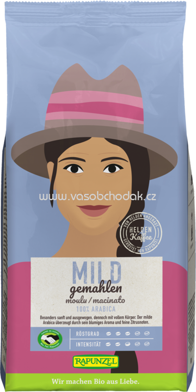 Rapunzel Heldenkaffee Mild, gemahlen, 500g