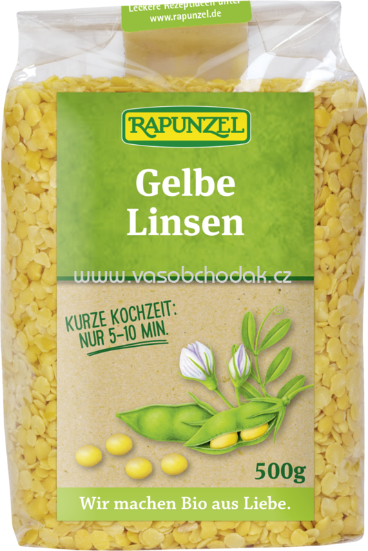 Rapunzel Linsen gelb, 500g