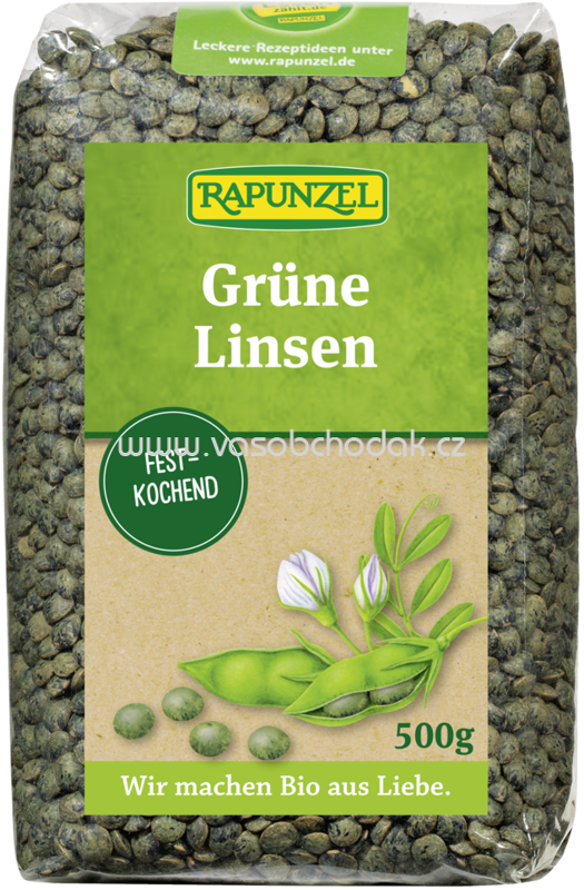 Rapunzel Linsen grün, 500g
