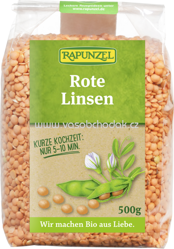 Rapunzel Linsen rot, 500g
