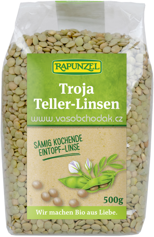 Rapunzel Troja Teller-Linsen, grün bis braun, 500g