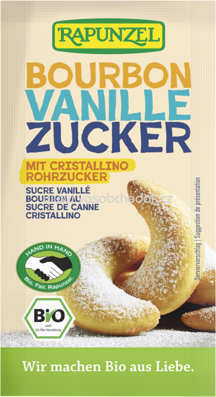 Rapunzel Vanillezucker Bourbon mit Cristallino, 4x8g
