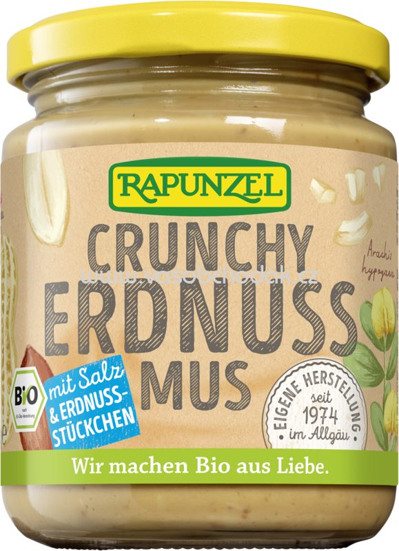 Rapunzel Crunchy Erdnussmus mit Salz, 250g