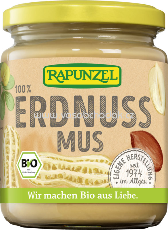 Rapunzel Erdnussmus fein, 250g