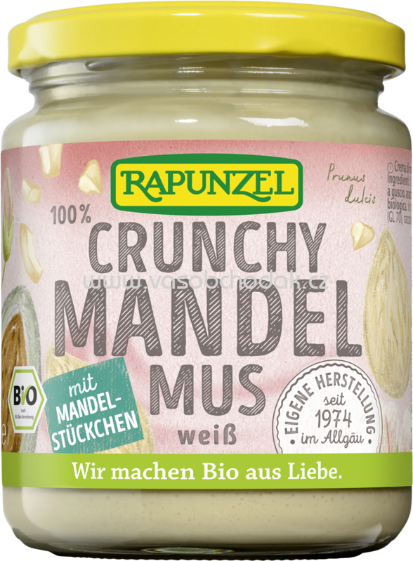 Rapunzel Crunchy Mandelmus weiß, aus Europa, 250g