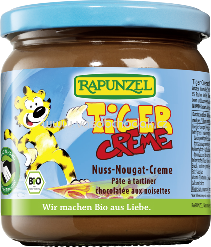 Rapunzel Tiger Creme, Nuss-Nougat-Creme, 400g