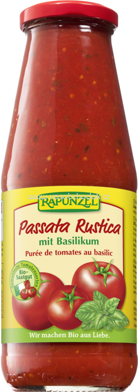 Rapunzel Passata Rustica mit Basilikum, 680g