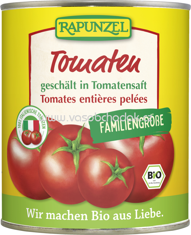 Rapunzel Tomaten geschält in der Dose, 800g