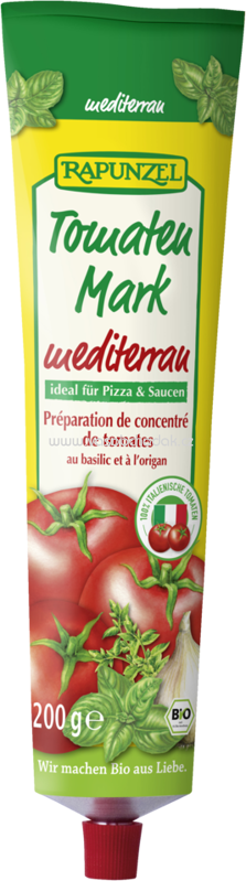 Rapunzel Tomatenmark Mediterran in der Tube, 200g