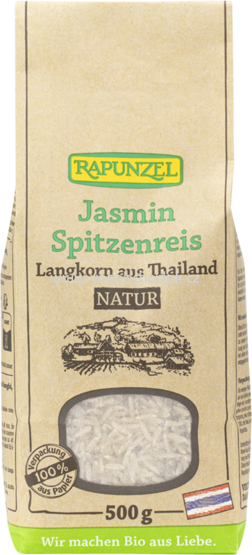 Rapunzel Jasmin Spitzenreis Langkorn natur - Vollkorn, 500g