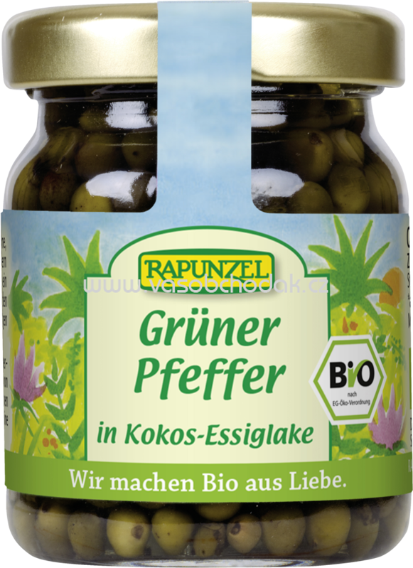 Rapunzel Grüner Pfeffer in Kokos-Essiglake, 60g