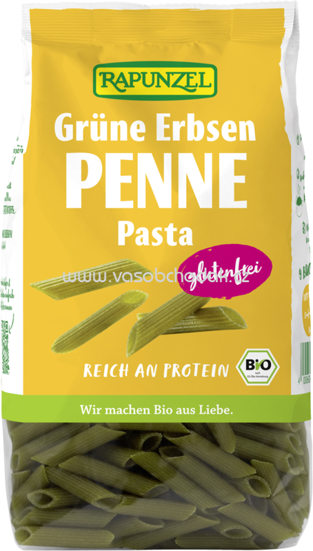 Rapunzel Grüne Erbsen Penne, 300g