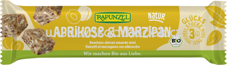 Rapunzel Glücksstücke Aprikose & Marzipan natur, 50g