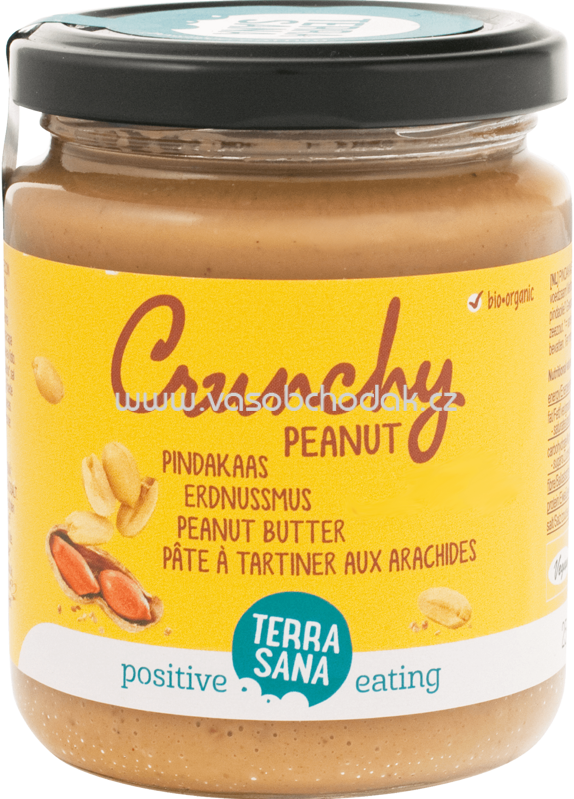 Terra Sana Erdnussmus crunchy ohne Salz, 250g Terra Sana Erdnussmus crunchy ohne Salz, 250g