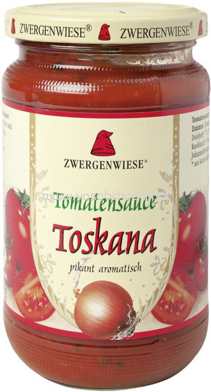 Zwergenwiese Tomatensauce Toskana, 340 ml Zwergenwiese Tomatensauce Toskana, 340 ml