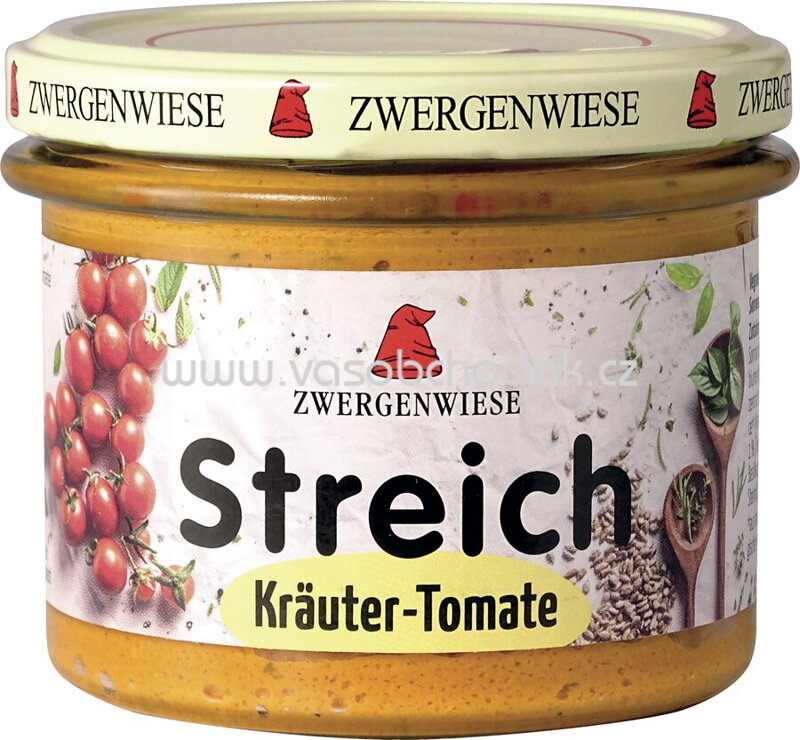 Zwergenwiese Streich Kräuter Tomate, 180g Zwergenwiese Streich Kräuter Tomate, 180g