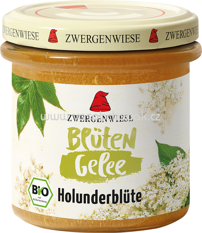 Zwergenwiese Blütengelee Holunderblüte, 160g