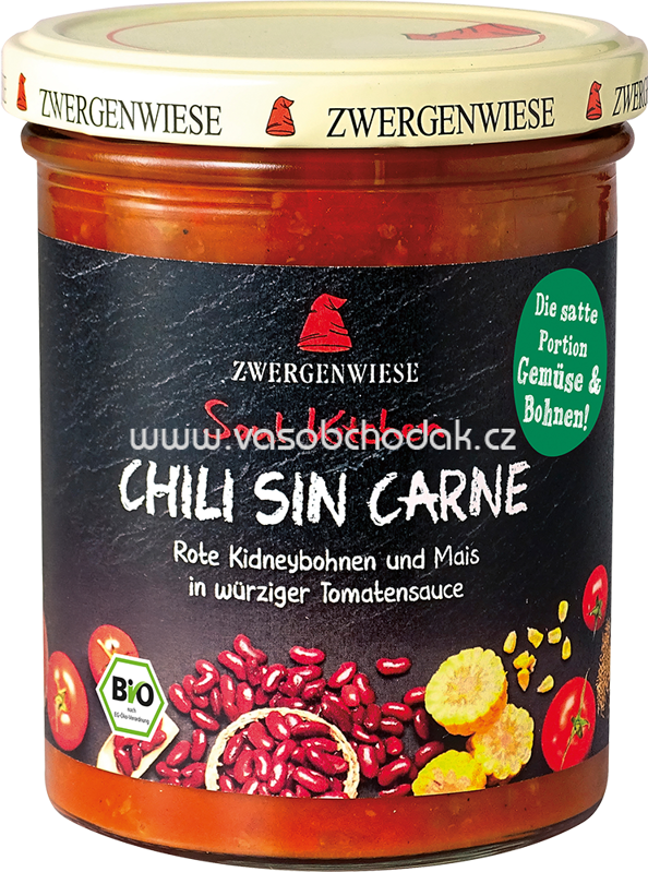 Zwergenwiese Soul Kitchen Chili sin Carne, 370g