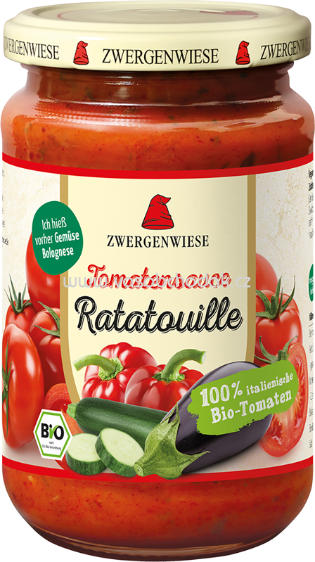 Zwergenwiese Tomatensauce Ratatouille, 340 ml