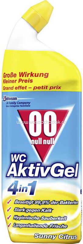 00 WC Reiniger Gel Aktiv 4in1 Sunny Citrus, 750 ml 00 WC Reiniger Gel Aktiv 4in1 Sunny Citrus, 750 ml