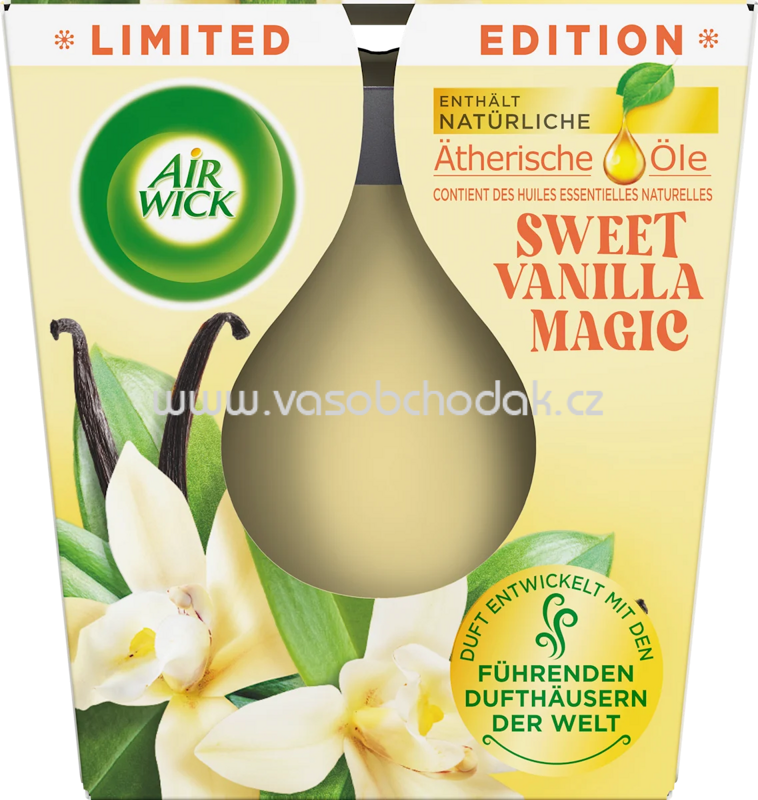 AirWick Duftkerze im Glas Sweet Vanilla Magic 105 g, 1 St