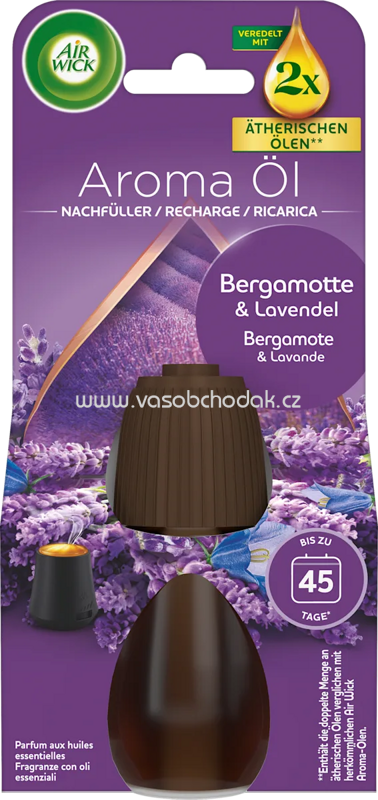 AirWick Lufterfrischer Aroma-Öl Bergamotte & Lavendel Nachfüllpack, 20 ml AirWick Lufterfrischer Aroma-Öl Bergamotte & Lavendel Nachfüllpack, 20 ml