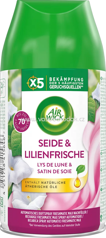 AirWick Lufterfrischer Freshmatic Seide & Lilienfrische Nachfüllpack, 250 ml AirWick Lufterfrischer Freshmatic Seide & Lilienfrische Nachfüllpack, 250 ml