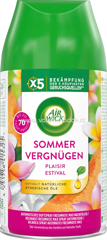 AirWick Lufterfrischer Freshmatic Sommervergnügen Nachfüllpack, 250 ml AirWick Lufterfrischer Freshmatic Sommervergnügen Nachfüllpack, 250 ml